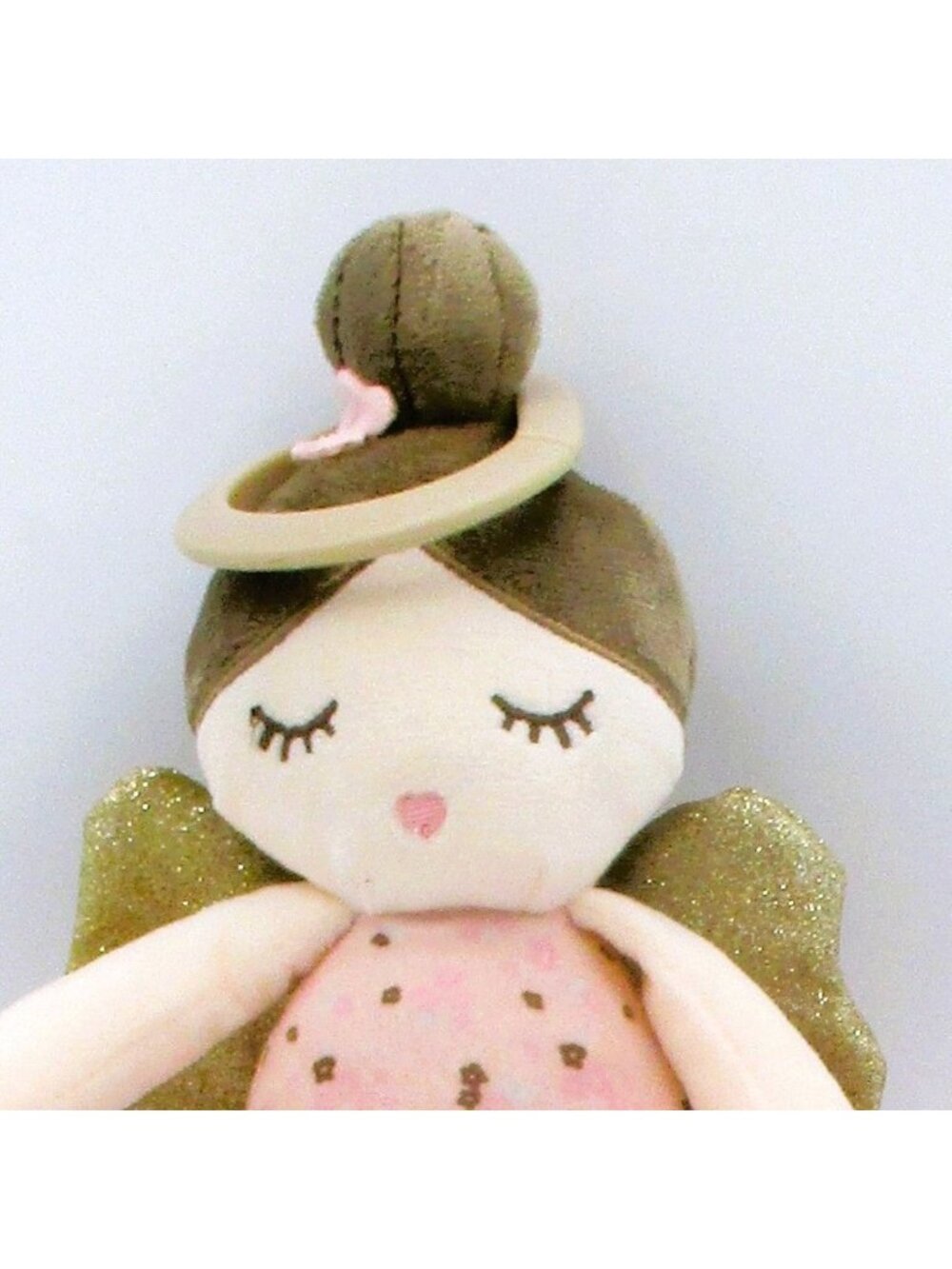 Dreamgro Ballerina Doll Plush Angel Travel Soother Tutu Gold Glitter Accents